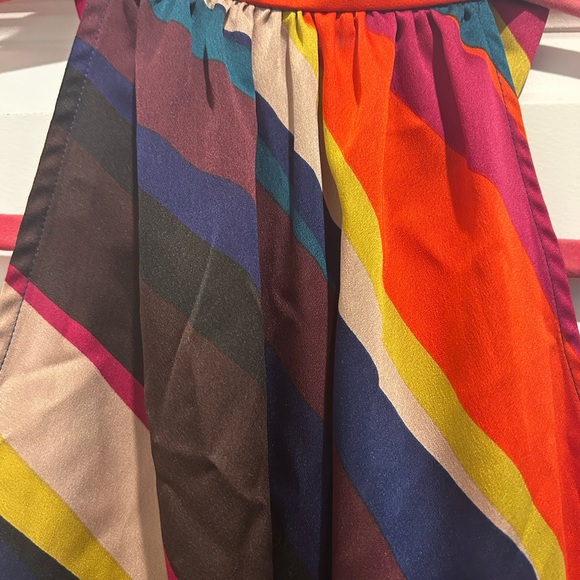 Trina Turk Halter Colorful Striped Sleeveless Top - Picture 2 of 3